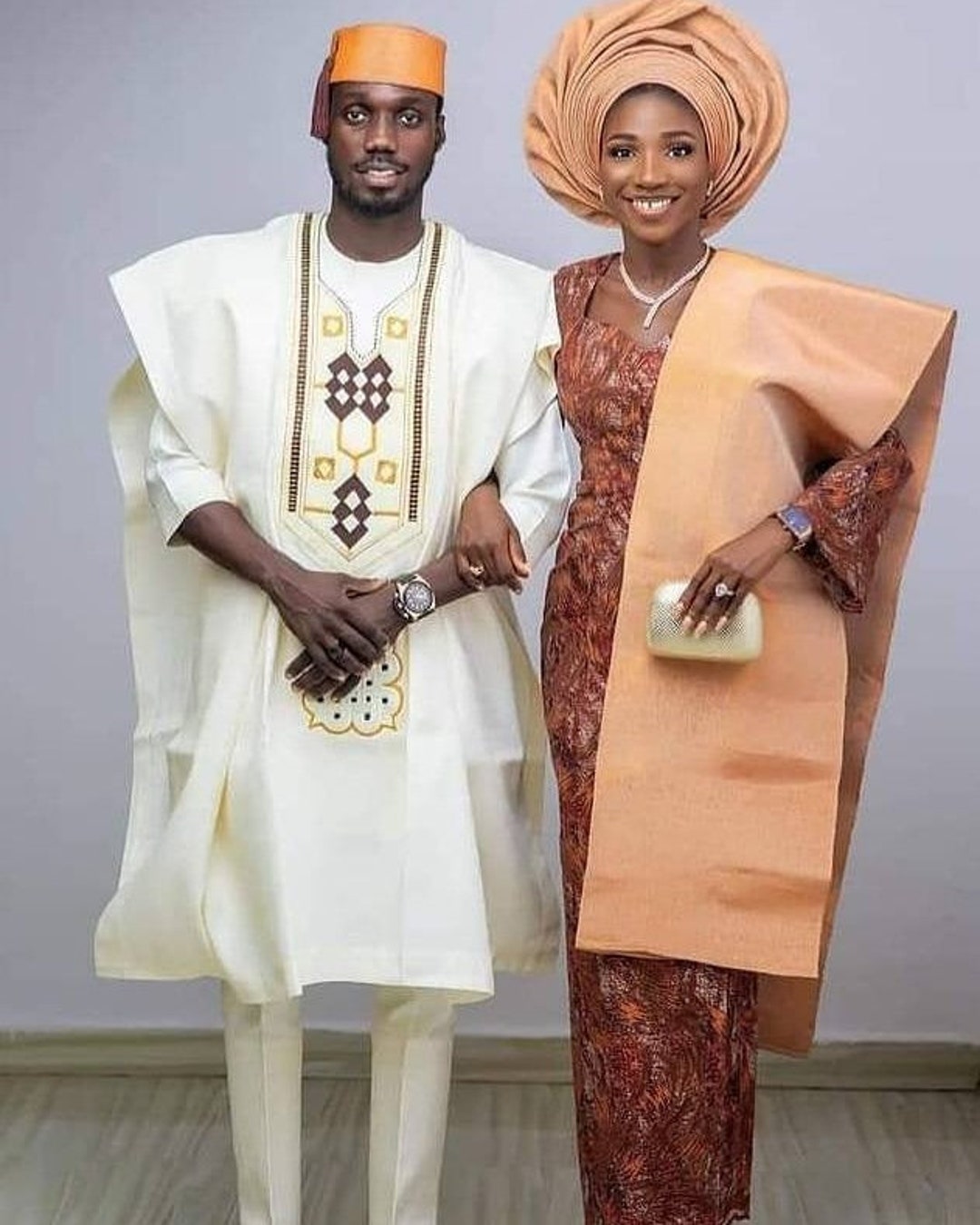 Couples Aso oke Wedding Attire Yoruba Agbada Dress Nigerian couples-aso-oke-wedding-attire-yoruba-agbada-dress-nigerian
