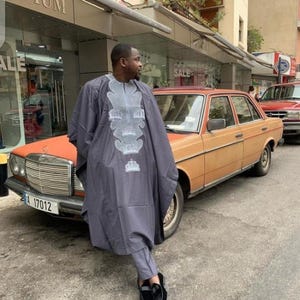 Fashion Men African AGBADA Wedding suit for Groomsmen 3 pieces clothing outfits costumes sokoto fila agbada buba