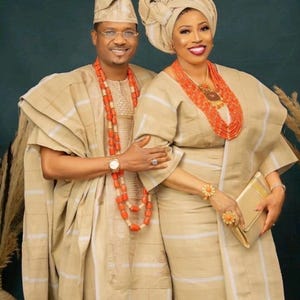 Matching Aso Oke Wedding Outfits: Traditional Nigerian Attire