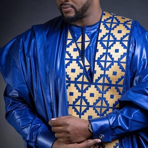 3pc Aso Oke Traditional wears, African men clothing, wedding suits, attires fashions
