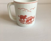 Vintage Fire King Vitrock Little Bo Peep Childs Mug