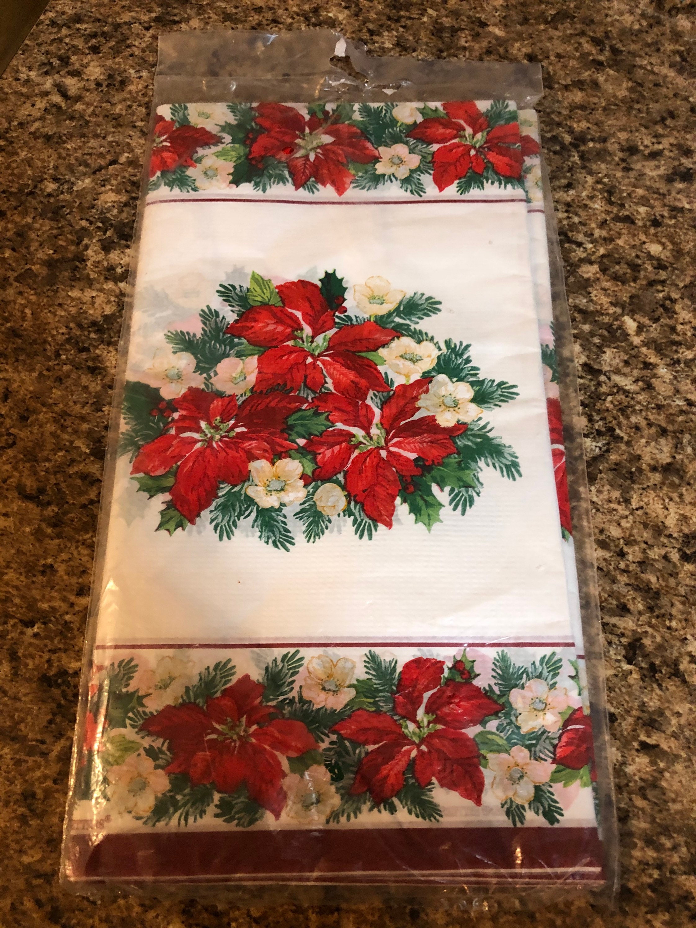 Holiday Tablecloth and Napkin Set Etsy UK