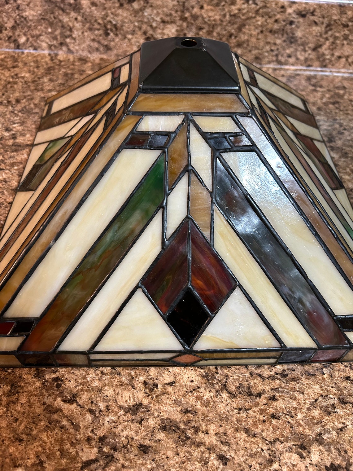 Stained Glass Mission Style Lamp Shade Etsy