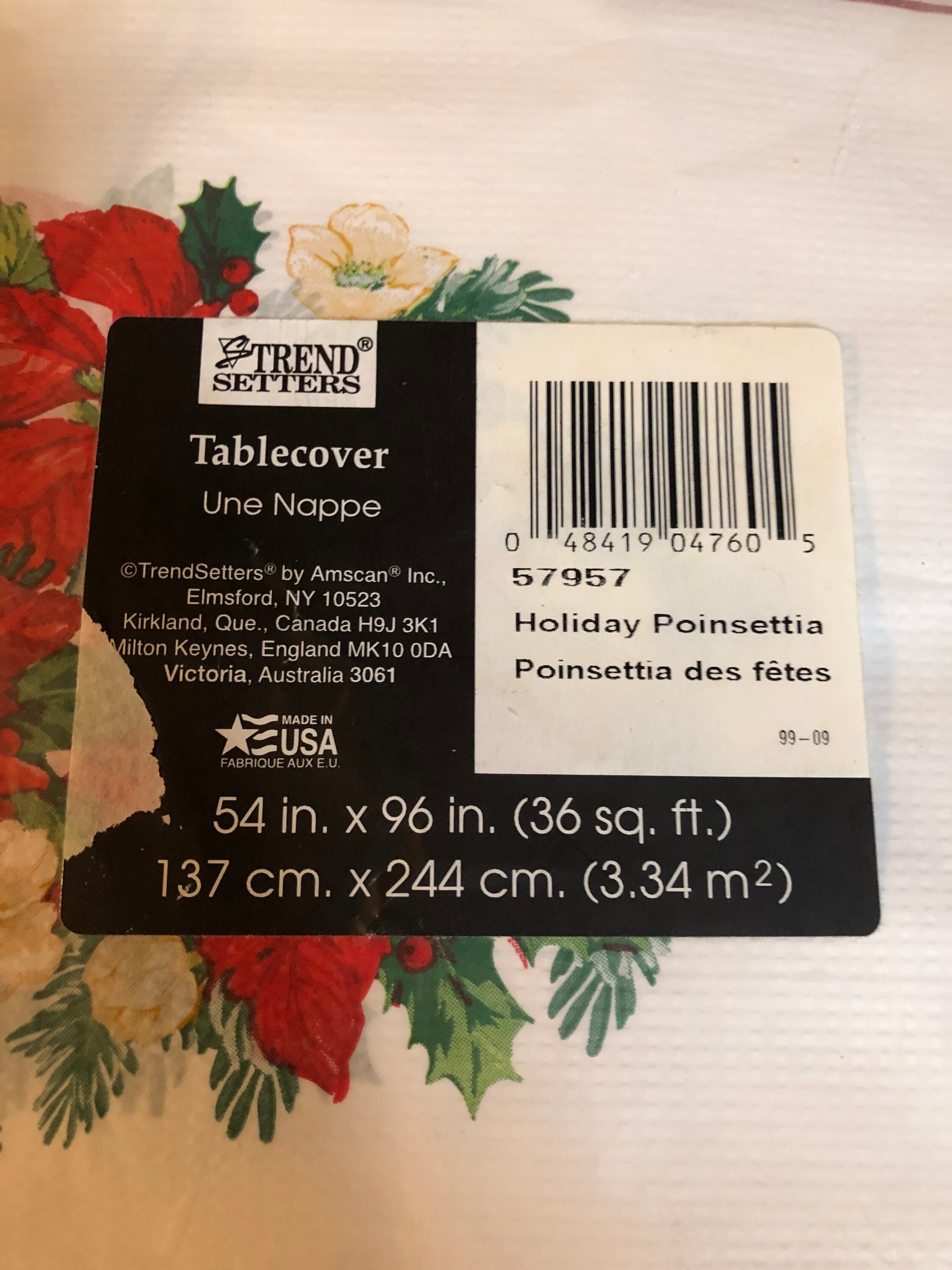 Holiday Tablecloth and Napkin Set Etsy UK