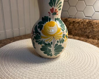 Jarrón de cerámica vintage hecho a mano en Italia