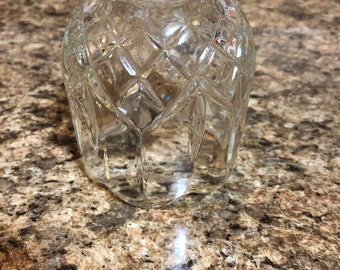 Vintage HOMCO Peg Style Votive Cup Candle Holder- Single Clear Tulip Style