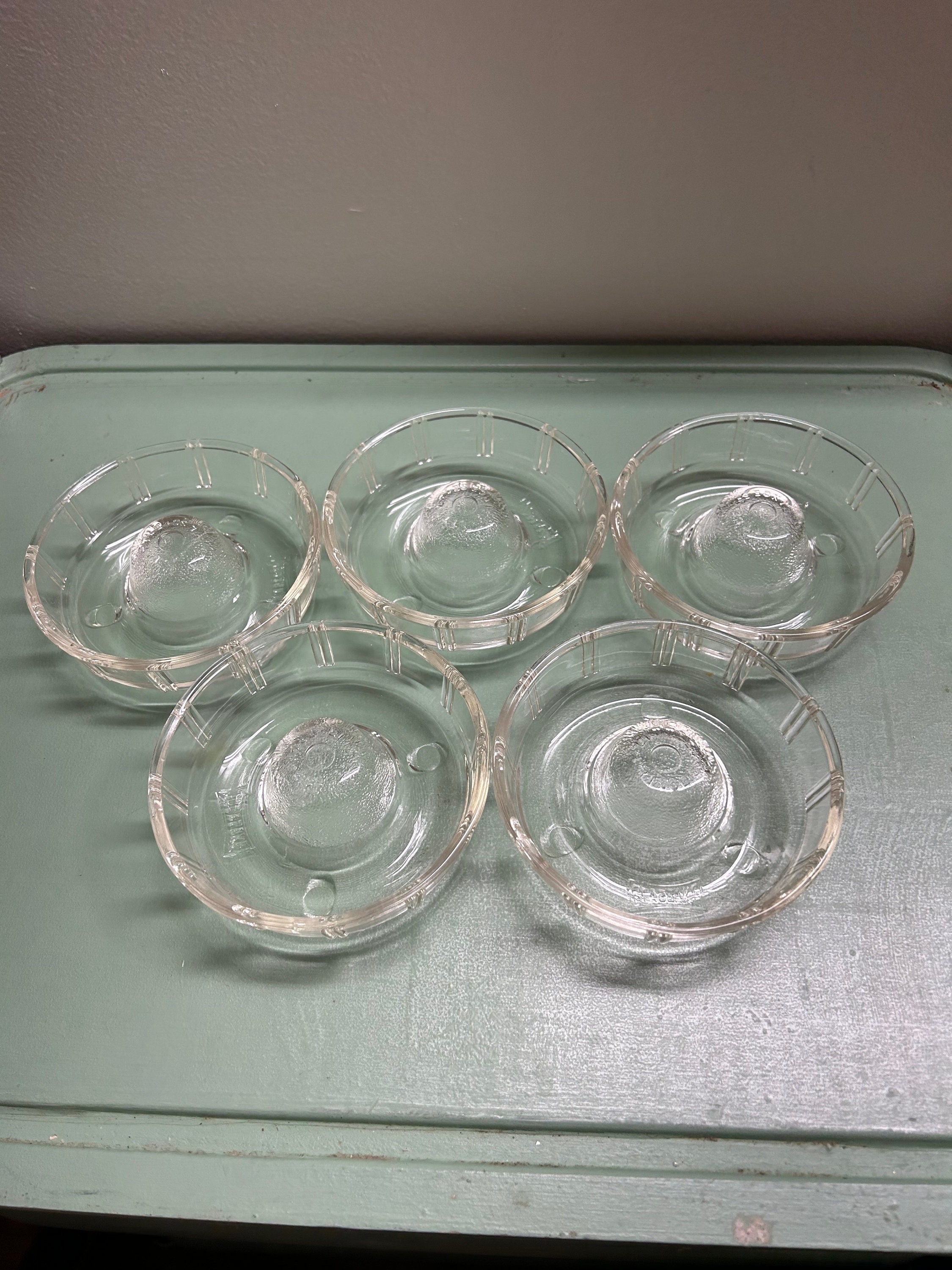 Vintage Glasbake Little Princess Glass Cake Pans Set of 5 Etsy