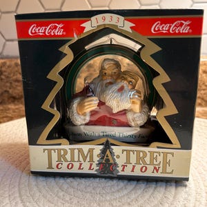 Vintage Coca Cola Trim-A-Tree Collection - 1933 Away With a Tired Thirsty Face