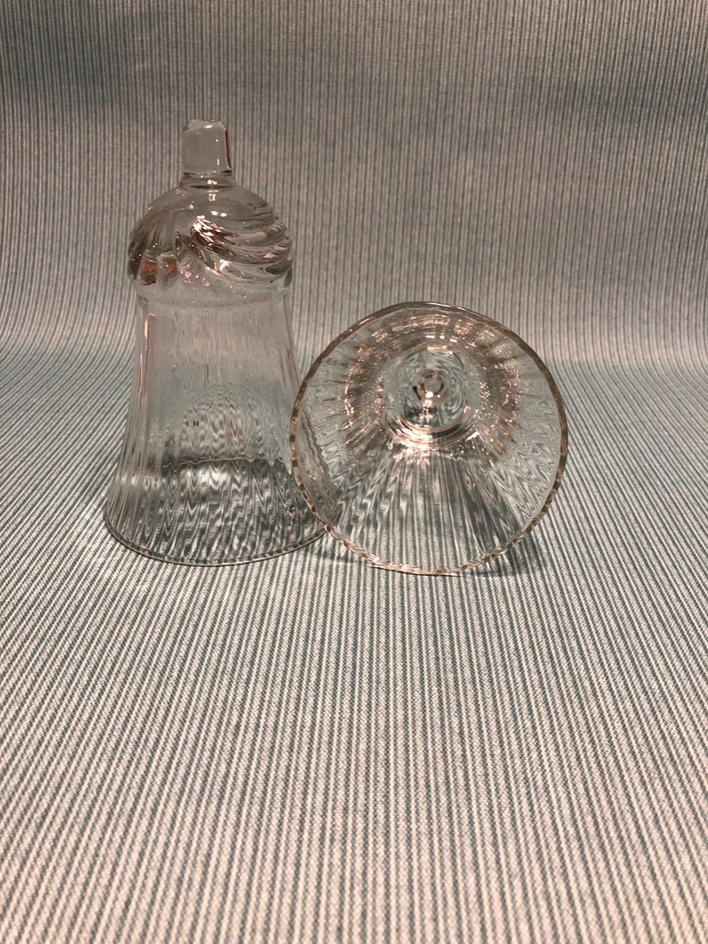 Homco Clear Glass Peg Style Candle Holders Etsy