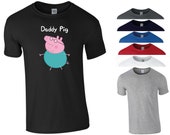 Daddy Pig T Shirt Father 39 s Day Present Gift Dad Daddy Papa Uncle Funny Joke Peppa Pig Funny Joke Birthday Gift Men Tee Top S-5XL