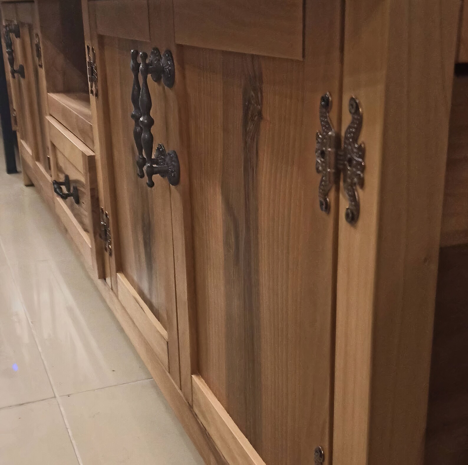 Walnut Wood Tv Unit, Decor, Live Edge Tv Stand, Wooden Tv Units, Rustic Farmhouse Style Etsy