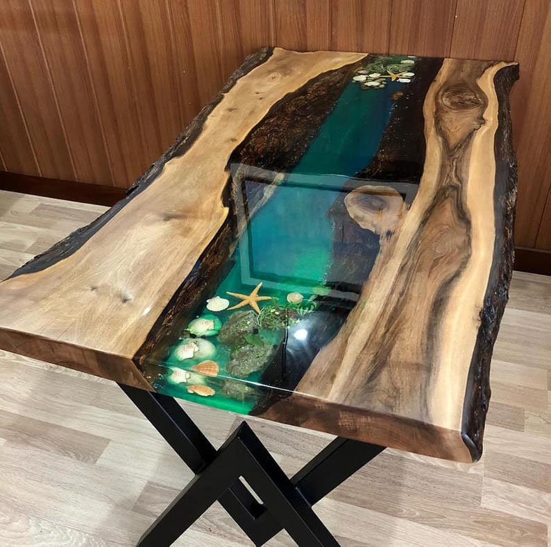 Epoxy table epoxy river table epoxy dining table resin Etsy