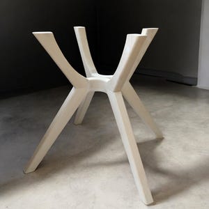 Gambe per tavolo in legno massello di faggio di qualità premium, gambe per tavolo rotonde, base per tavolo rotonda, base per tavolo, base per tavolo per piano in vetro, a forma di ragno