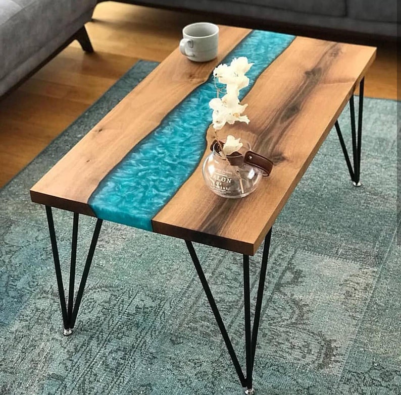 Resin Coffee Table Middle Lounge Living Room Image 0