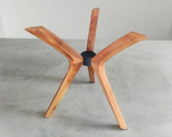 Handmade Beech Wood Table Legs - Suitable for DIY Table and Furniture Projects, Dining Table Legs, Made of Wood, Spider Shaped