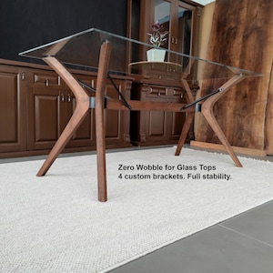 Beech Wood Table Legs for Glass Top: DIY Furniture Project image 2