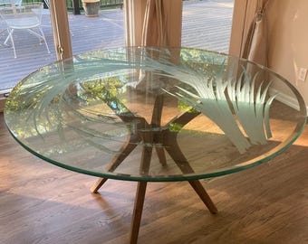 Upgrade Your Table with a Strong Solid Wood Spider Base for Round and Square Tops