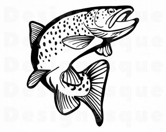 Salmon Svg Etsy