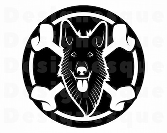 Download German shepherd logo | Etsy