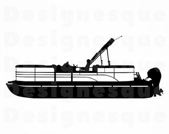 Pontoon Boat Svg Etsy