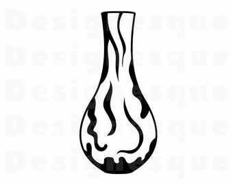 Download Flower vase svg | Etsy