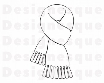 Winter Scarf Svg Etsy