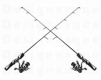 Download Fishing Rod Logo Etsy