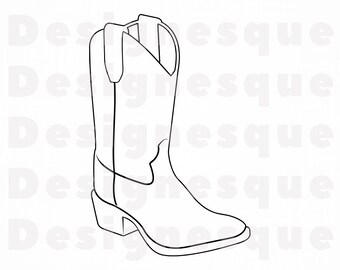 Cowboy Boot Png Etsy