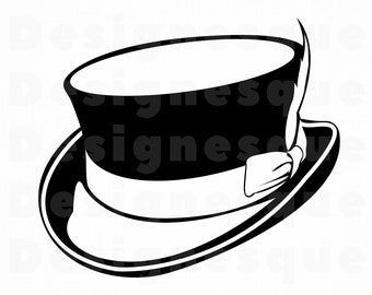 Top hat svg | Etsy