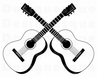 Download Guitar SVG Guitar Clipart Guitar Files for Cricut Guitar | Etsy