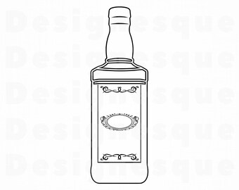 Download Whiskey bottle svg | Etsy