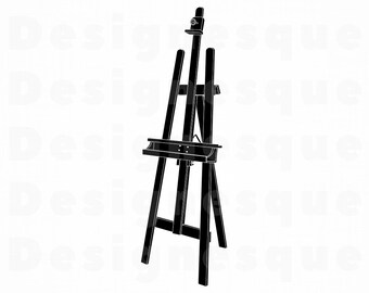 art easel clipart etsy