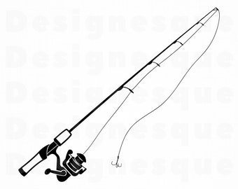 Download Fishing rod svg | Etsy