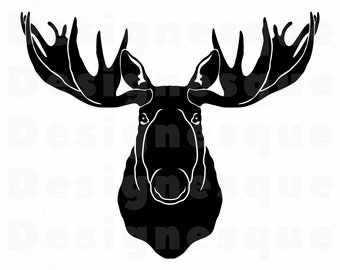 Download Moose Head Svg Etsy