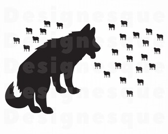 German shepherd logo | Etsy