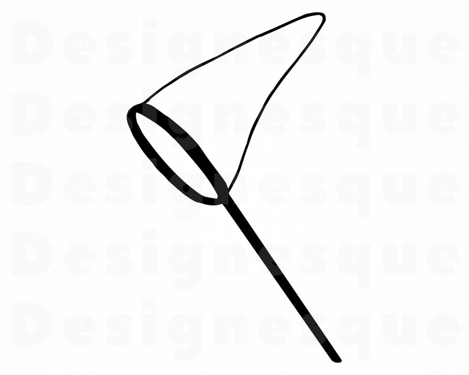 Butterfly Net SVG Butterfly Net Clipart Butterfly Net Files Etsy