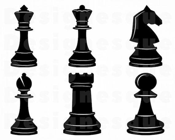 Chess SVG Chess Pieces SVG Chess Clipart Chess Cut Files | Etsy