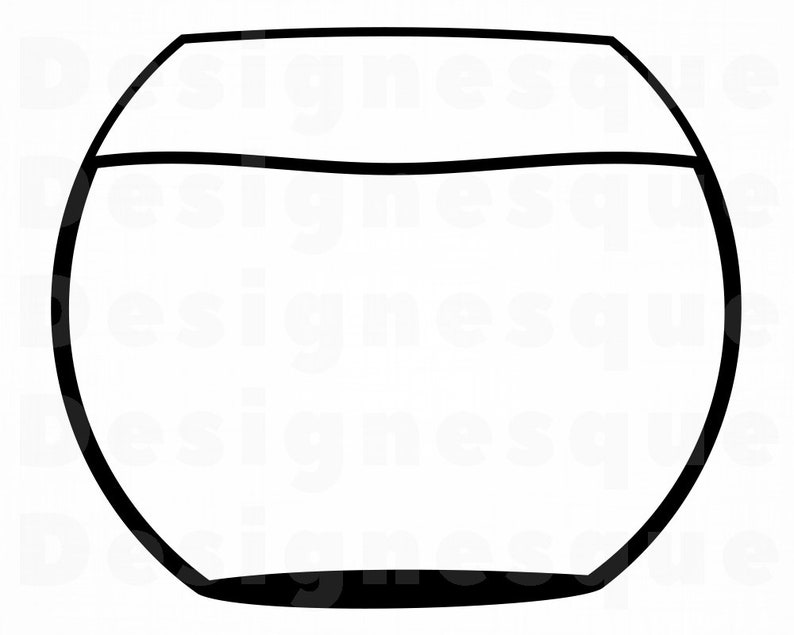 Download Fish Bowl SVG Fish Tank Svg Fish Bowl Clipart Fish Bowl | Etsy