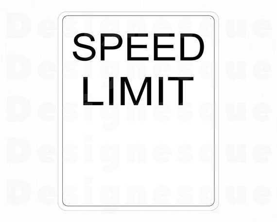Download Speed Limit Svg Road Sign Svg Car Svg Speed Limit Clipart Etsy