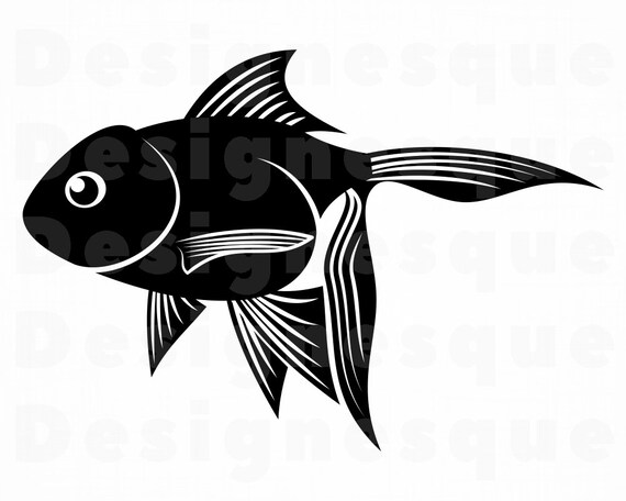 Download Goldfish 2 Svg Goldfish Svg Fish Svg Goldfish Clipart Etsy