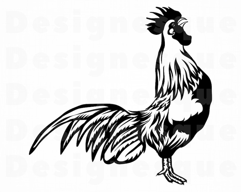 Download Crowing Rooster SVG Rooster Svg Farm Svg Rooster Clipart ...