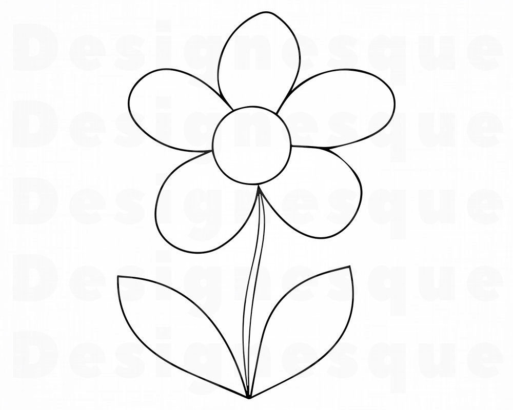 Free Free Flower Outline Svg 343 SVG PNG EPS DXF File