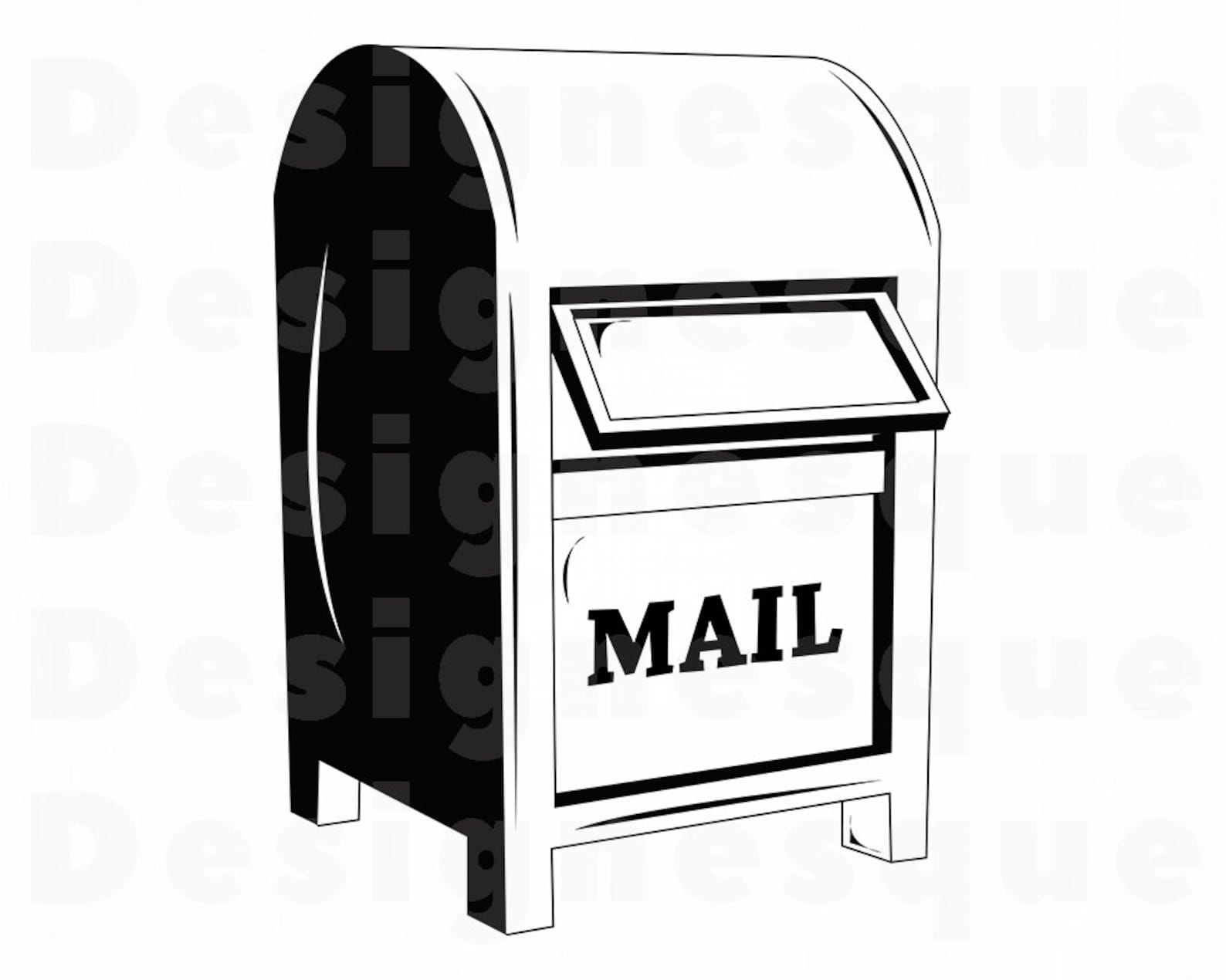 Mailbox 5 SVG Mailbox Svg Mail SVG Mailbox Clipart | Etsy