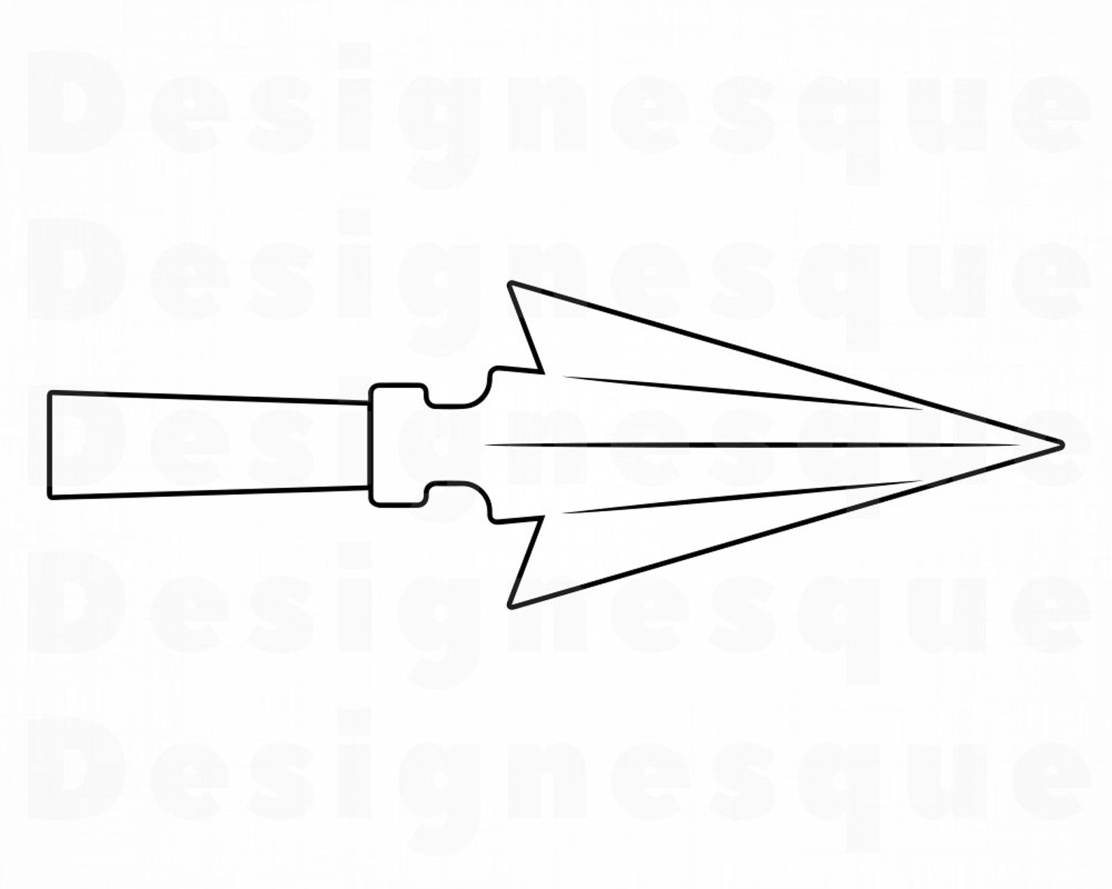 Arrowhead Outline SVG Arrow Svg Archery Svg Arrowhead | Etsy