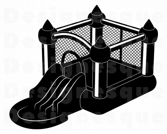 Inflatable Bounce House Svg Birthday Party Svg Fair Svg Etsy