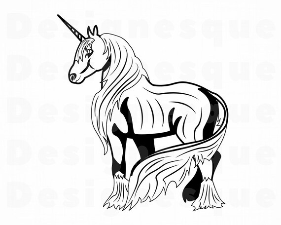 Unicorn 2 Svg Unicorn Svg Unicorn Clipart Unicorn Files Etsy