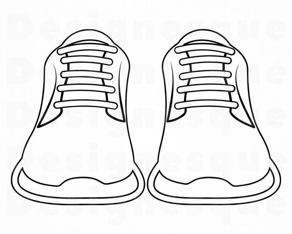 outline of shoes