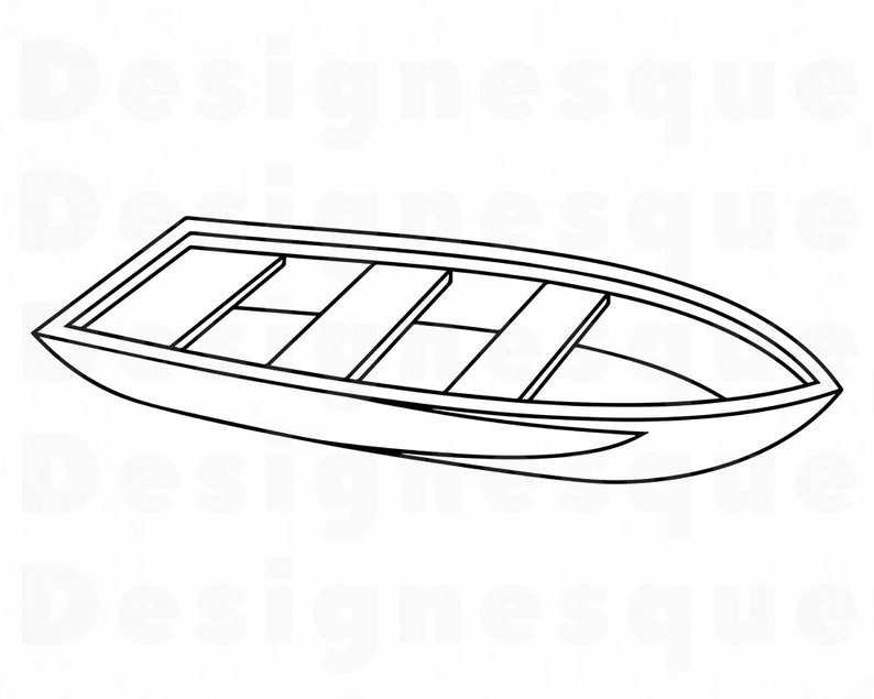 Free Free 256 Fishing Boat Outline Svg SVG PNG EPS DXF File