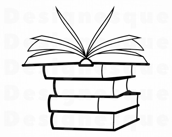 pic Stack Of Books Svg online books books svg