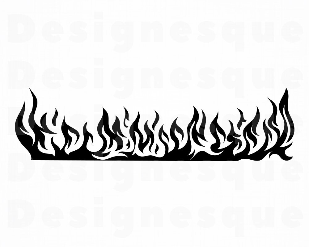 Flames Svg Fire Svg Flame Svg Flames Clipart Flames Files For Cri...